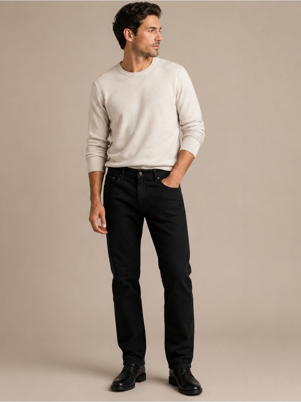 AG Adriano Goldschmied The Everett Slim Straight Black Jeans Men’s 40x32